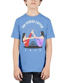 The Stress Cutter 562# - yoga - Youth Tee Unisex