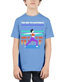 The Way to Happiness 566# - yoga - Youth Tee Unisex
