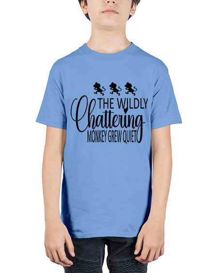 The wildly chattering monkey grew  - monkey - Youth Tee Unisex
