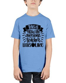 This Is How An Awesome Style 1542# - teacher - Youth Tee Unisex
