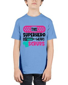 This Superhero Wears Scrubs Style Style 1565# - nurse - Youth Tee Unisex