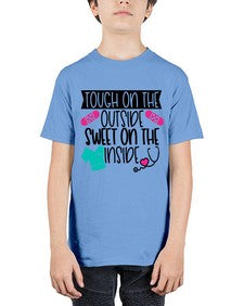 Tough On The Outside Sweet On The Inside Style Style 1581# - nurse - Youth Tee Unisex
