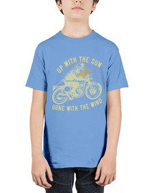 Up with the sun gone with the wind 72# - motorcycle - Youth Tee Unisex