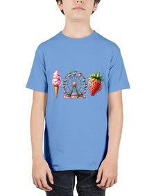 Watercolor Strawberry Fair 1693# - strawberry - Youth Tee Unisex