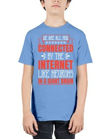 We are all now connected by the internet like neurons in a giant brain 42# - internet - Youth Tee Unisex