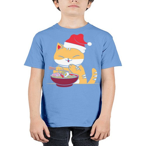 Xmas Kawaii Anime Shiba Inu Eating Ramen 289# - anime - Youth Tee Unisex
