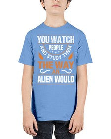 You watch people and stufey them 47# - ufo - Youth Tee Unisex