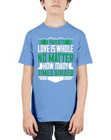 a parents love is whole no matter how many times divided 29# - parents day - Youth Tee Unisex