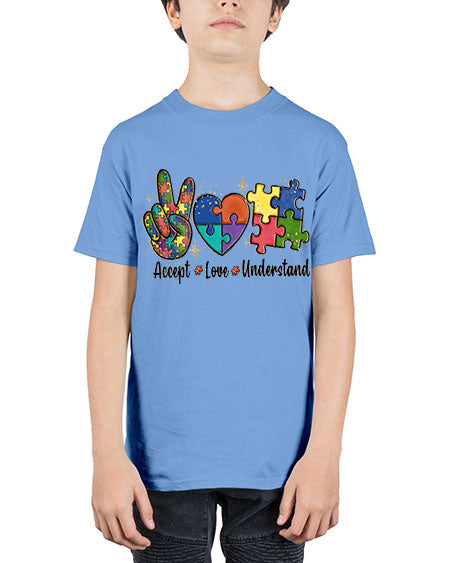 accept love understand 2# - autism - Youth Tee Unisex