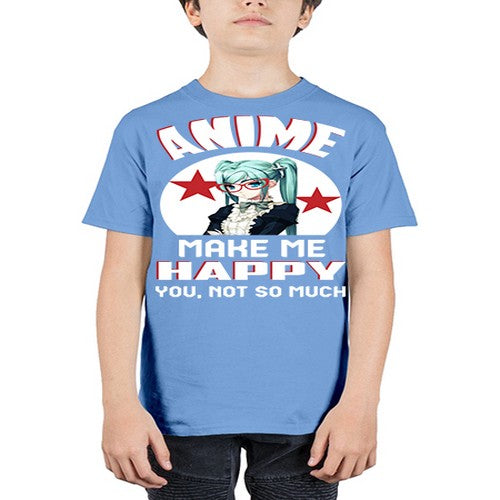 anime make me happy you not so much210# - anime - Youth Tee Unisex