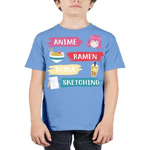 anime ramen boba sketching212# - anime - Youth Tee Unisex
