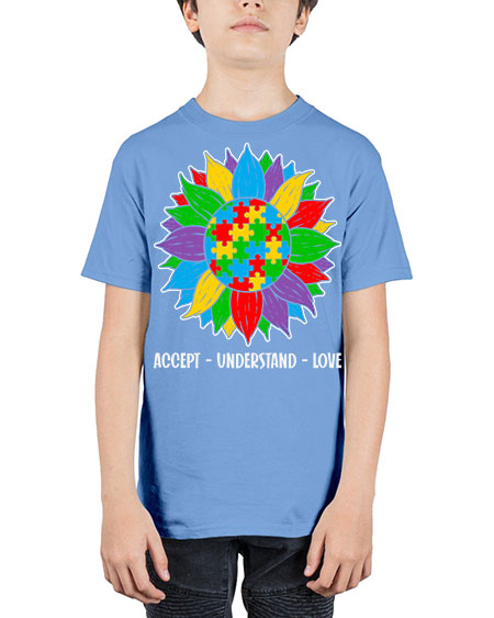 autism accept understand 7# - autism - Youth Tee Unisex