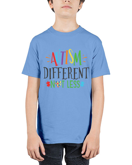 autism different not less Style 5# - autism - Youth Tee Unisex