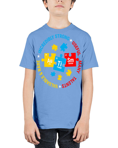 autism elements periodic table awareness 19# - autism - Youth Tee Unisex