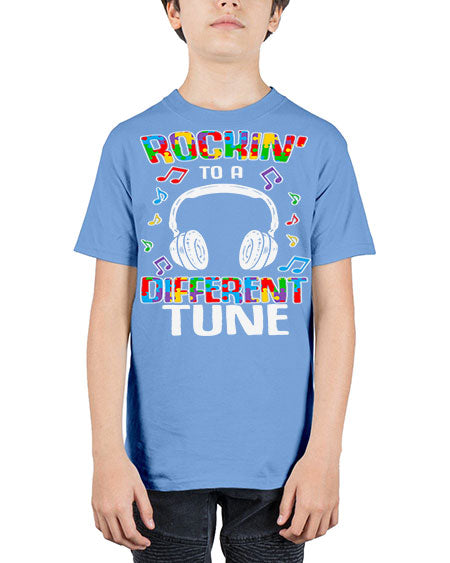 autism game rocking to a 23# - autism - Youth Tee Unisex