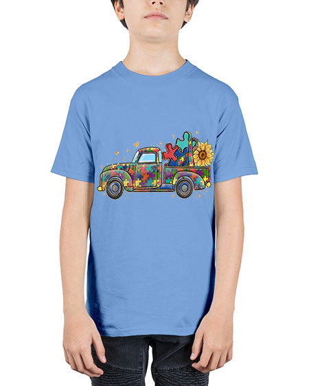 autism pick up truck - autism - Youth Tee Unisex