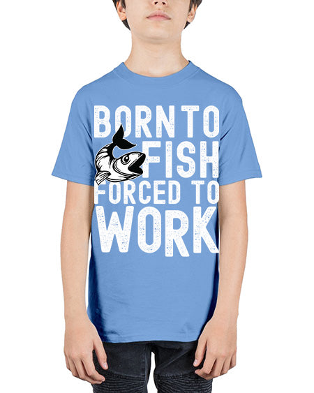 born to fish 64# - shark-fish - Youth Tee Unisex