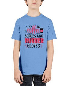 coffee scrubs and rubber gloves Style 663# - nurse - Youth Tee Unisex