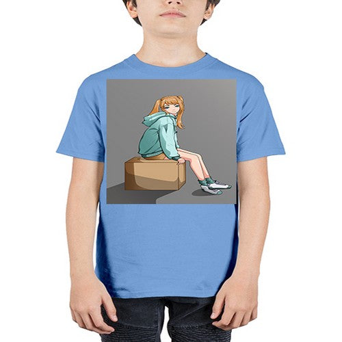 cute casual girl using jacket 49# - anime - Youth Tee Unisex