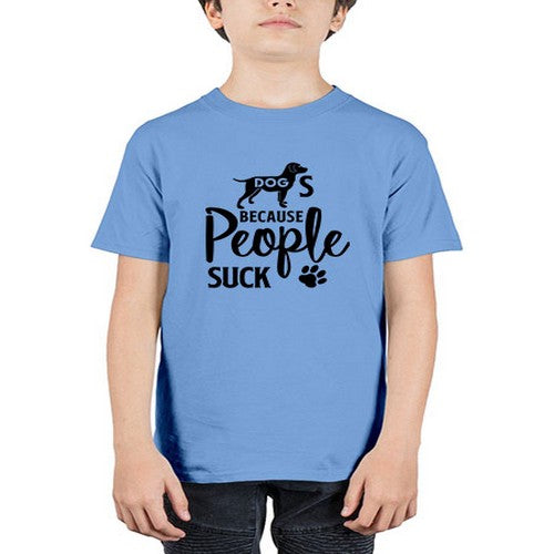 dogs because people suck 128# - dogs - Youth Tee Unisex