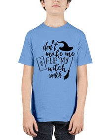 dont make me flip my witch switch 44# - witch - Youth Tee Unisex