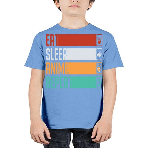 eat sleep anime repeat225# - anime - Youth Tee Unisex