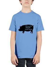 either you like bacon or youre wrong 949# - bacon - Youth Tee Unisex