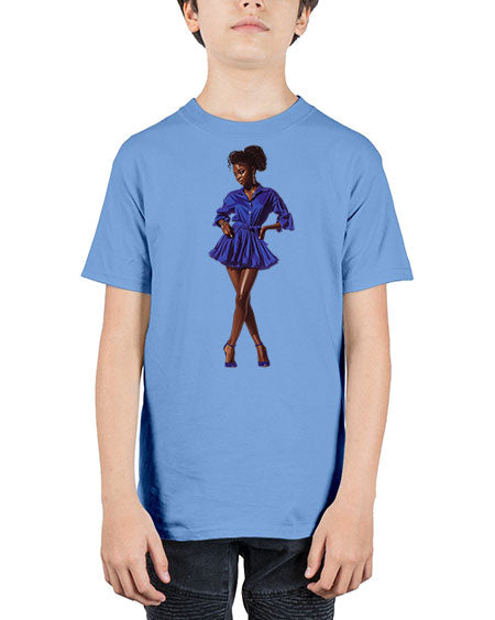 fashion girl in indigo 35# -  fashion - Youth Tee Unisex