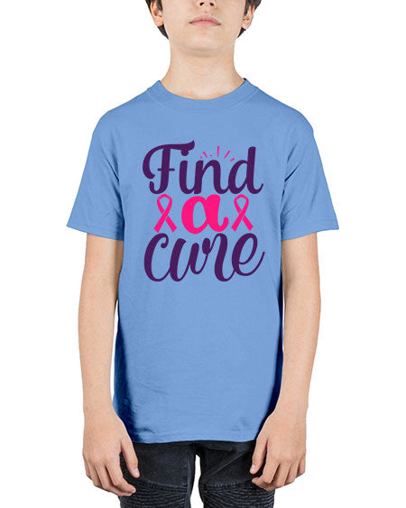 find a cure Style 12# - breast cancer - Youth Tee Unisex
