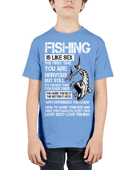 fishing 28# - shark-fish - Youth Tee Unisex