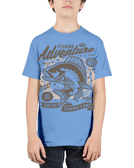 fishing adventure 51# - shark-fish - Youth Tee Unisex