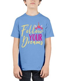 follow your dreams 133# - unicorn - Youth Tee Unisex