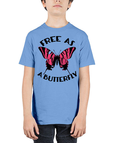 free as a butterfly - butterfly - Youth Tee Unisex