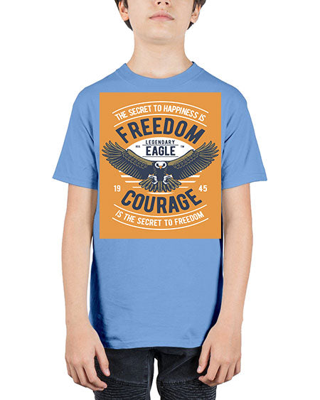 freedom eagle 35# - birds - Youth Tee Unisex