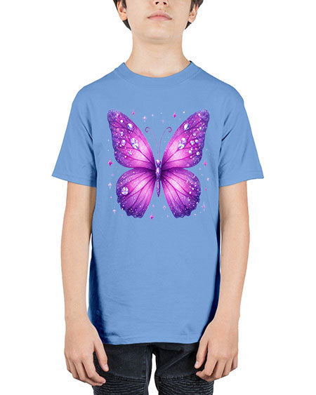 glitter butterfly 13# - butterfly - Youth Tee Unisex