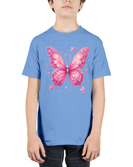 glitter butterfly 16# - butterfly - Youth Tee Unisex