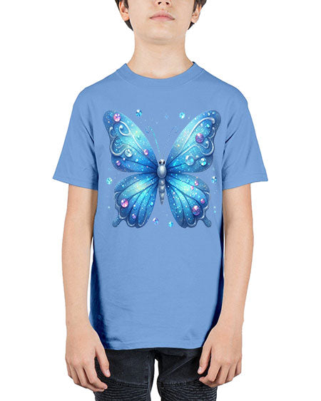 glitter butterfly 17# - butterfly - Youth Tee Unisex
