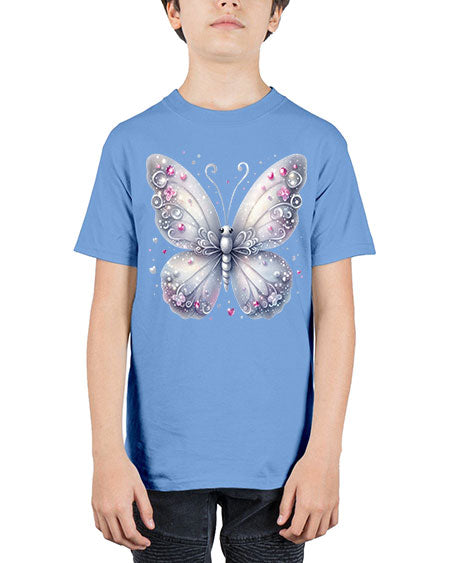 glitter butterfly 21# - butterfly - Youth Tee Unisex