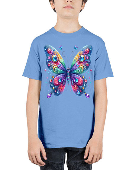 glitter butterfly 22# - butterfly - Youth Tee Unisex