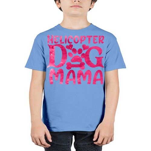 helicopter dog mama 148# - dogs - Youth Tee Unisex