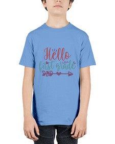 hello first grade 271# - first grade - Youth Tee Unisex