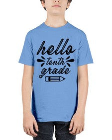 hello tenth grade 338# - tenth grade - Youth Tee Unisex