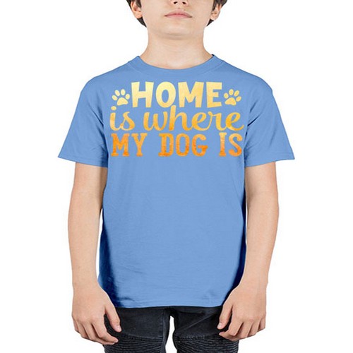 home is where my dog is 150# - dogs - Youth Tee Unisex