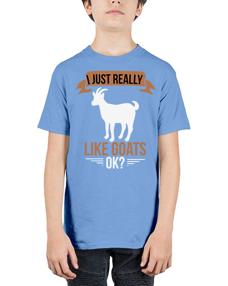 i just really like goats ok Style 3# - goat - Youth Tee Unisex