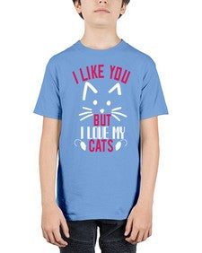 i like you but ilike my cats Style 53# - cats - Youth Tee Unisex