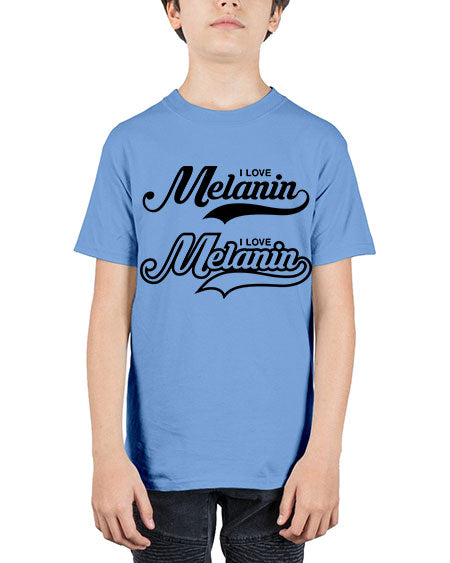 i love melanin 112# - black words and phrases - Youth Tee Unisex