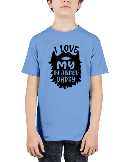 i love my bearded daddy Style 103# - baby - Youth Tee Unisex