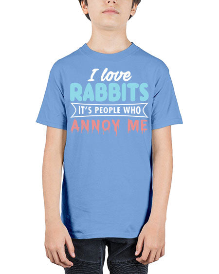 i love rabbits its people who annoy me - rabbit - Youth Tee Unisex
