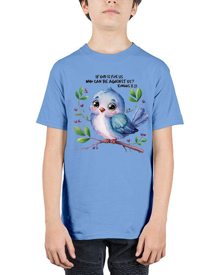 if god is for us who can be against us 47# - birds - Youth Tee Unisex