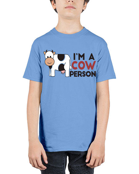 im a cow person - cow - Youth Tee Unisex